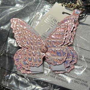 NWT Brahmin PINK Pixie Dust Butterfly Tassel 🦋